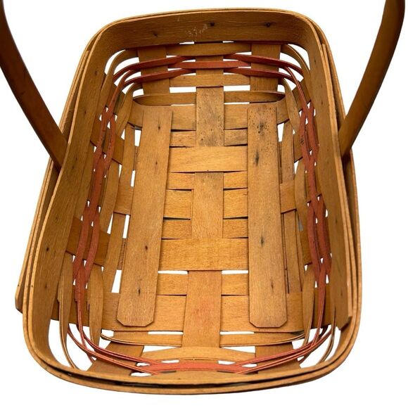 Longaberger Century Celebration Basket 2000 Orange Accent Vintage - Picture 5 of 9